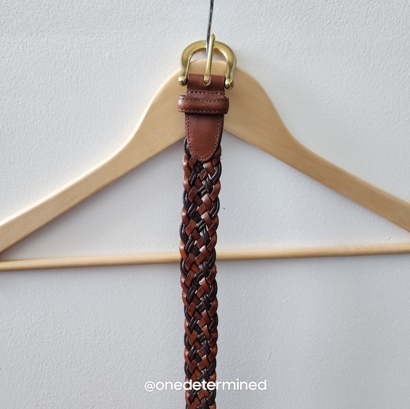 Vintage Braided Leather Coach Belt - Picture 4 of 9